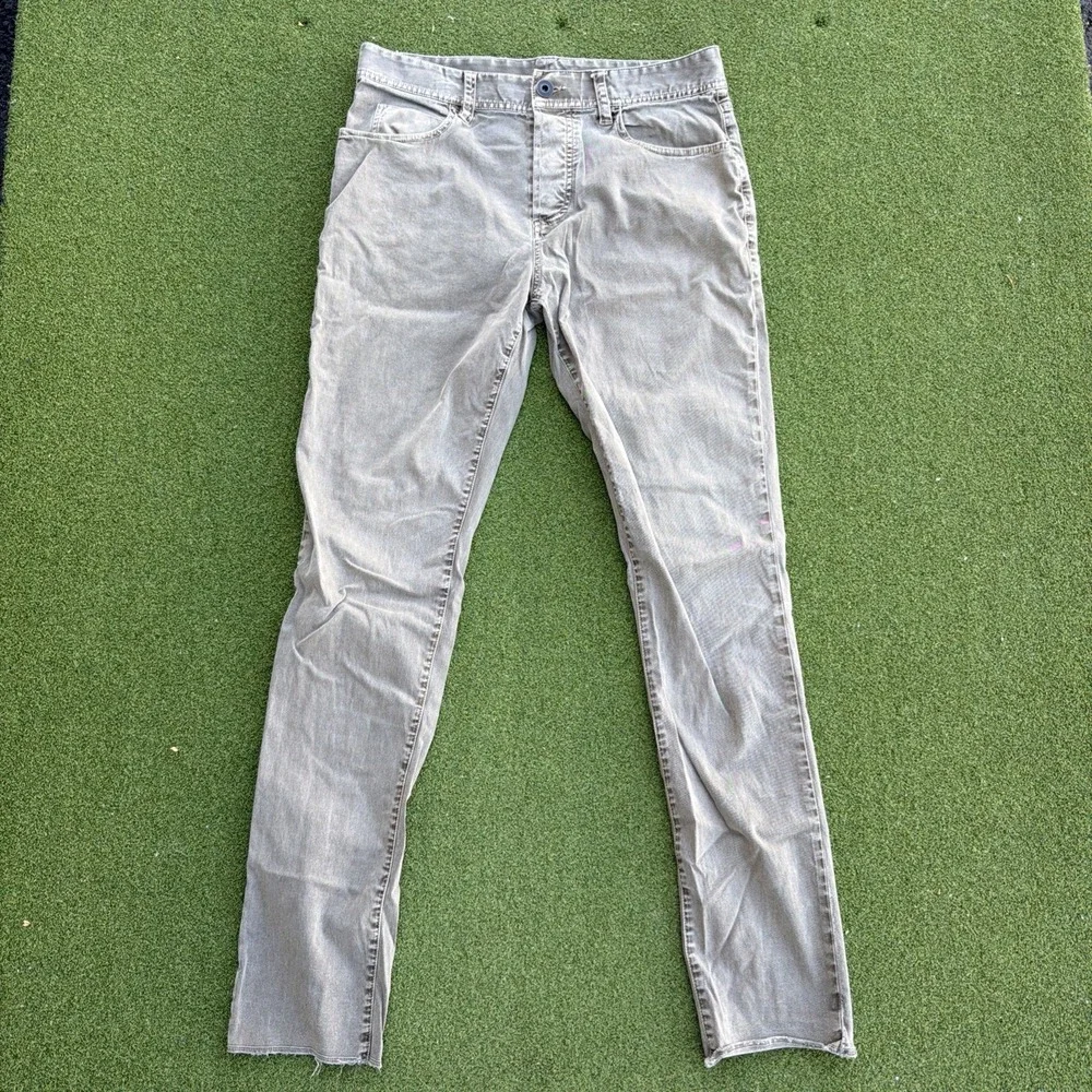 James Perse Brushed Twill 5 Pocket Pants Brown Men 30x31 UNHEMMED Slim $325